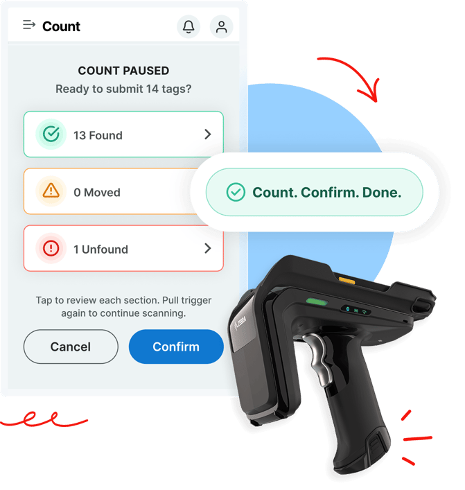 RedBeam RFID Cycle Counting Software