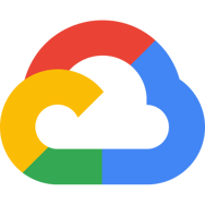 Google Cloud logo: a stylized cloud formed by segments in red, blue, yellow, and green.
