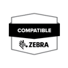 zebra compatible badge